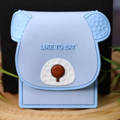 Маникюрный набор «Bear like to eat», blue