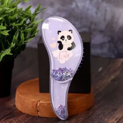 Расческа "Sequins panda", purple