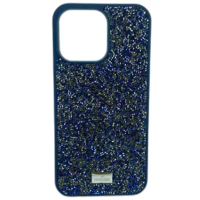 Чехлы для iPhone 14 PRO "SWAROVSKI" (Navy)