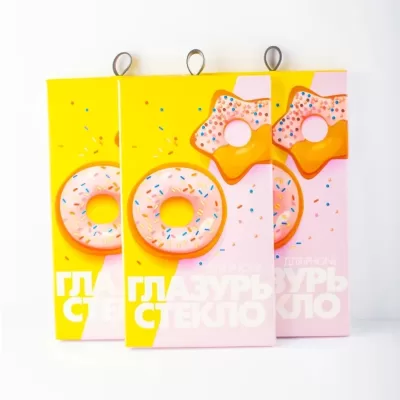 Защитное стекло "Глазурь" (G1111) Желтая На экран iPhone 14 Pro MaxГлянец