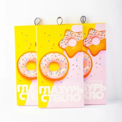 Защитное стекло "Глазурь" (G1103) Желтая На экран iPhone Xs/11 ProГлянец