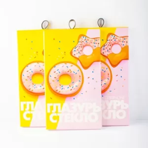 Защитное стекло "Глазурь" (G1108) Желтая На экран iPhone 13/13 Pro/14Глянец