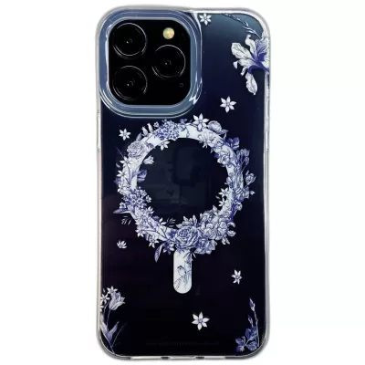 Чехол iP 14 Pro Keephone Garden (Blue)