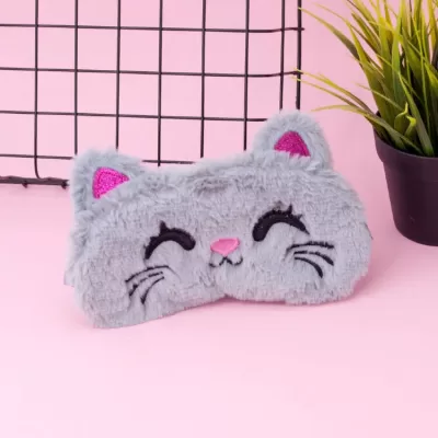 Маска для сна "Happy cat", gray