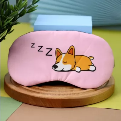 Маска для сна "Sleeping corgi"