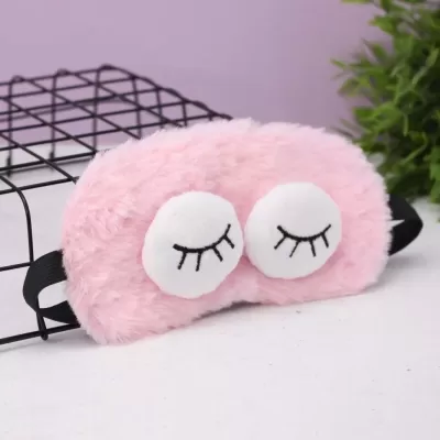 Маска для сна "Sleeping plush eyes", pink