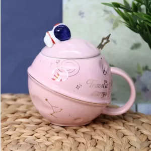 Кружка «Travel in the starry sky», pink (450 ml)
