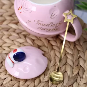 Кружка «Travel in the starry sky», pink (450 ml)