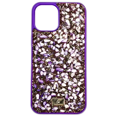 Чехол iP 12 Pro Max Rock Stone (Purple)