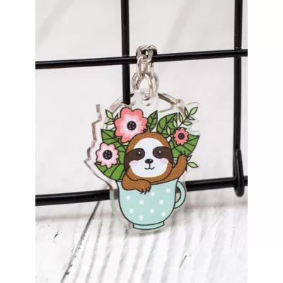 Брелок "Sloth in flowers"
