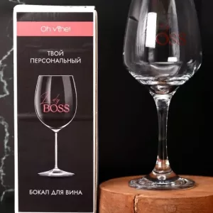 Бокал для вина Oh vine! "Lady BOSS", 400мл
