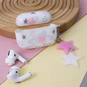 Чехол для AirPods Pro "Superstar", white