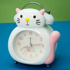 Часы-будильник «Kitten», white