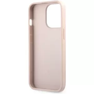 Чехол iP 14 Pro Max GS Stripe Printed Logo (Pink)