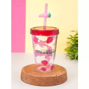 Тамблер "Fruits party Strawberry", pink (380 ml)