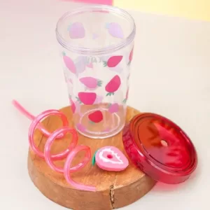 Тамблер "Fruits party Strawberry", pink (380 ml)
