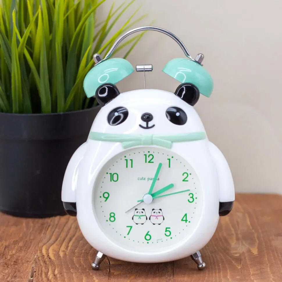 Часы-будильник "Panda bow", green Часы-будильник "Panda bow", green
