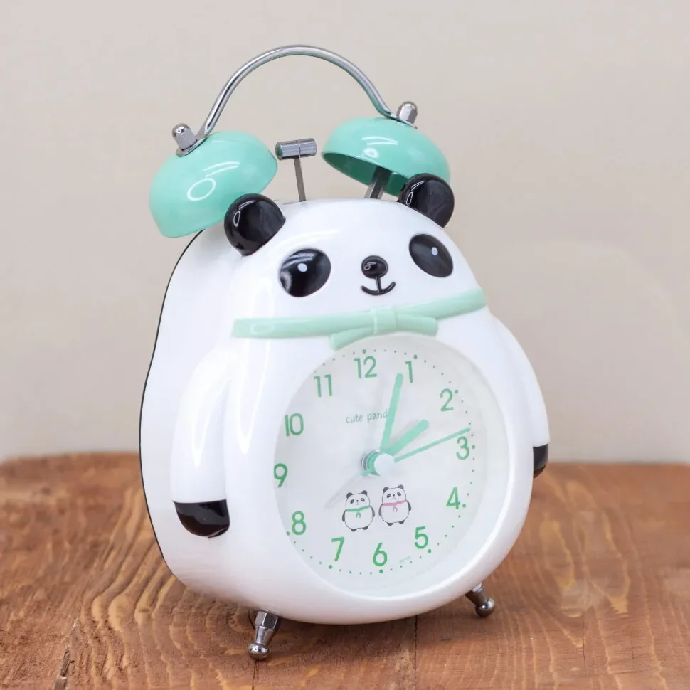 Часы-будильник “Panda bow”, green Часы-будильник "Panda bow", green