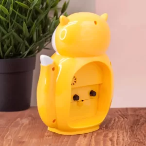 Часы-будильник "Fox", yellow