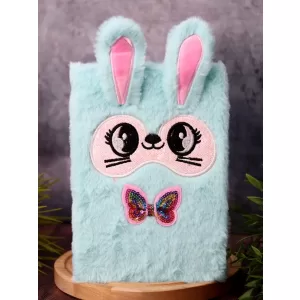 Блокнот плюшевый «Funny hare», blue