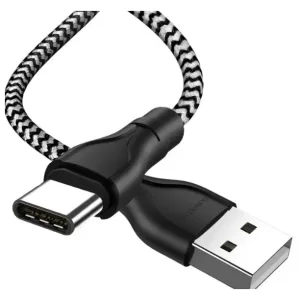 Кабель USB/Type-C Borofone BX39 (1м), нейлон, серый