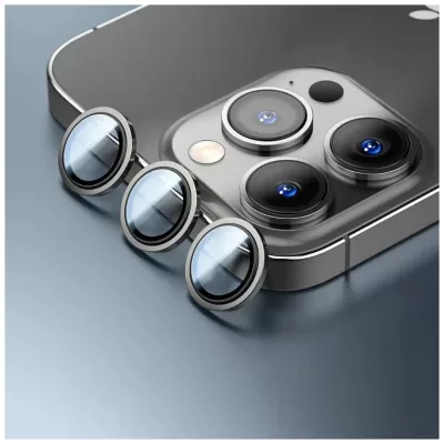 Защитное Стекло iPhone 13 Pro/13 Pro Max WiWU Lens Guard (Graphite)