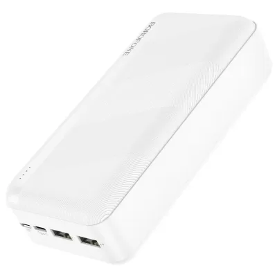 Внешний АКБ Borofone 30000mAh BJ27B, 2xUSB 2.1А, белый