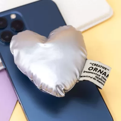 Попсокет "Silver heart"