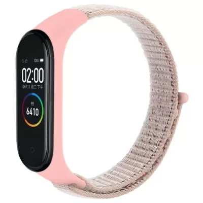Ремешок Mi Band 3/4/5/6 Nylon (Pink Sand)