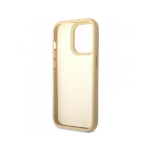 Чехол iP 14 Pro Max GS Croco with Metal Logo (White)