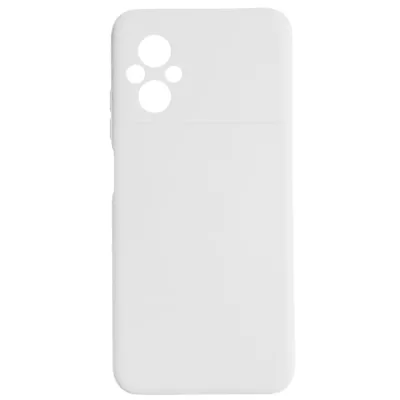 Чехол Poco M5 4G Silicone Case Logo (Белый(9))