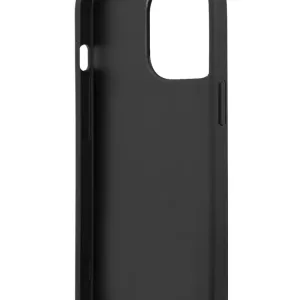 Чехол iP 13 Pro Max GS Saffiano Big Metal Logo (Black)