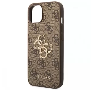 Чехол iP 13 GS Big Metal Logo (Brown)
