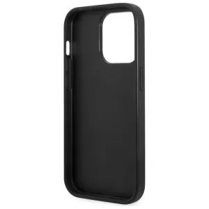 Чехол iP 13 Pro Max GS Stripe Metal Logo (Black)