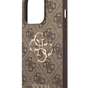 Чехол iP 14 Pro Max GS Big Metal Logo (Brown)