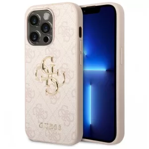 Чехол iP 14 Pro GS Big Metal Logo (Pink)