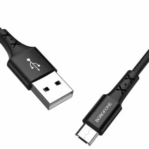Кабель USB/Micro Borofone BX20 (1м), нейлон, черный
