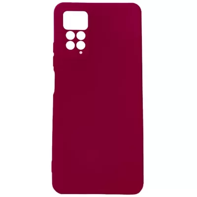Чехол Redmi Note 11 Pro Silicone Case Logo (Винный(23))