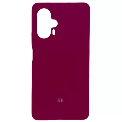 Чехол Redmi Note 12 Turbo/Poco F5 Silicone Case Logo (Винный(23))