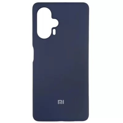 Чехол Redmi Note 12 Turbo/Poco F5 Silicone Case Logo (Темно-Синий(8))