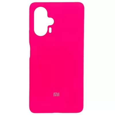 Чехол Redmi Note 12 Turbo/Poco F5 Silicone Case Logo (Ярко-Розовый(21))