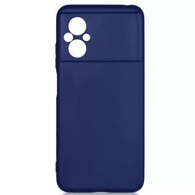 Чехол Poco M5 4G Silicone Case Logo (Темно-синий(8))