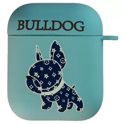 Чехол AirPods 1/2 Luxo (BULLDOG)