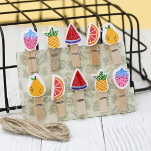 Прищепки "Juicy fruits", mix color