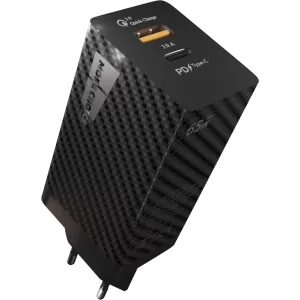 СЗУ More Choise GaN NC76S Charging Quick Charger 1*USB-C, 1*USB, 3A, 65W, черный