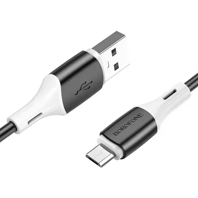 Кабель USB/Micro Borofone BX79 (1м), силикон, черный