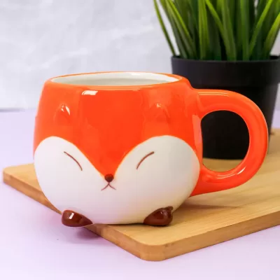 Кружка керамическая «FOX», orange