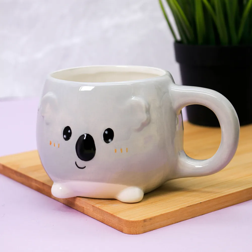Кружка керамическая «Koala», gray