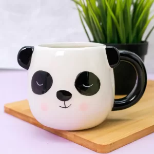 Кружка керамическая «Panda with ears», white