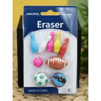 Ластики "Bowling", 9 шт. в наборе